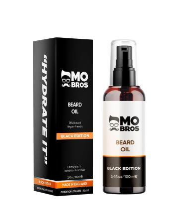 Beard Oil 100ml - Black Edition. Cologne Inspired. Natural Carrier Oils Nourishing and Conditioning Formula. Rich in Omegas and Vitamin E Hydrating Beard Oil For Men. Promotes Healthy Beard Growth.