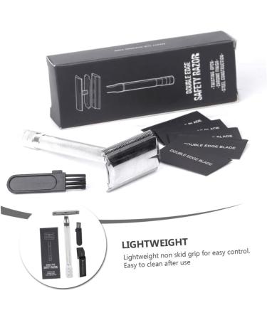 WOONEKY Manual Razor Set for Men - Hair Shaver & Mustache Trimmer - Metal Blade Compact Design 10.3x4cm - Buy Online on GoSupps.com