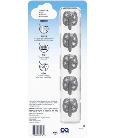 Febreze Air Freshener Vent Clips Linen & Sky 5-Count Pack - Long Lasting Fragrance - Buy Online on GoSupps.com