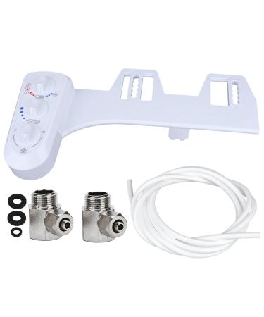 Bathroom accessories intelligent non-electric cold hot water toilet bidet spray set with double nozzle (Asia Australia UK: 1/2 thread)