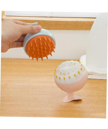 Orfofe Shampoo Massage Brush Set - Daily Scalp Peeling & Compact Accessories | Weather-Resistant Scalp Scrape Device | Travel-Friendly 9.6x8.4x8.1cm - Buy Online on GoSupps.com