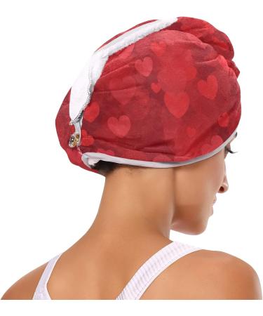 Microfiber Hearts Towel Quick Dry Shower Turban for Kids & Women - 2 Pack (9.5 x 24) | Perfect for Travel & Home - Buy Online on GoSupps.com