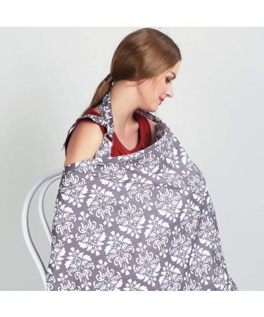 Boerni Large Nursing Cover - Breathable & Soft Breastfeeding Protection (Deep Grey) - Buy Online on GoSupps.com