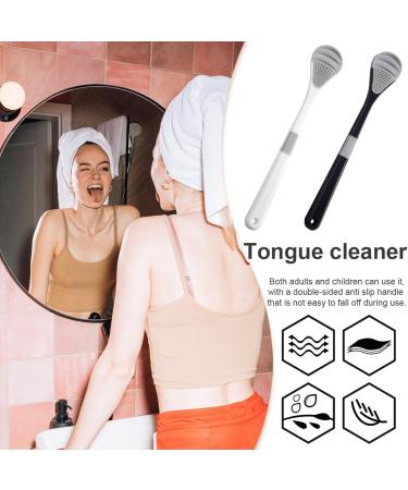 4-Piece Tongue Cleaner Set | Double-Sided Tongue Scraper & Brush - Soft & Effective Tongue Cleaning - Buy Online on GoSupps.com
