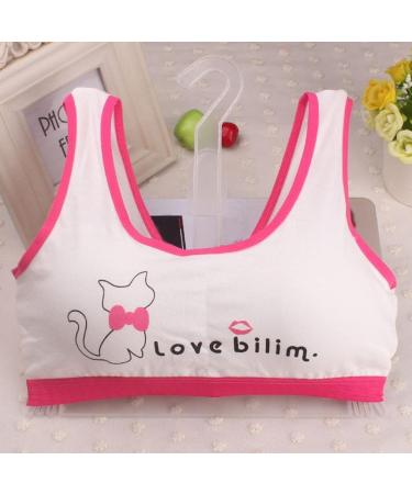 LNGRY Lovely Girls Printing Underwear Bra Vest - Children's Sport Underclothes (Hot Pink) - Buy Online on GoSupps.com