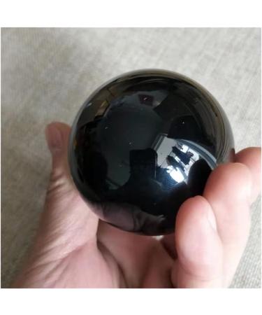 Natural Crystal Rough Ornament Natural Polished Black Ball Crystal Obsidian Sphere 50-60MM for Decoration Gift Decoration feng Shui. 1pc - Buy Online on GoSupps.com