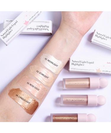 GECOMO Liquid Contour Beauty Wand - Moisturizing Highlighter & Bronzer Makeup Stick Dewy Finish 0.25 Oz/7.5ml - 01 Moonlight - International Shipping Available - Buy Online on GoSupps.com