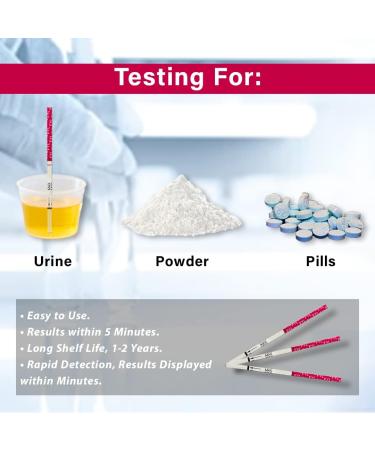 Emnce Company 5 Pack Fentanyl Test Strips - Home Drug Testing Kit for Synthetic Opioid Detection in Urine | Accurate for Various Substances | Forensic Use - Buy Online on GoSupps.com