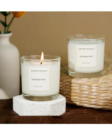 AMMORZEFF Gardenia Scented Candle - Aromatherapy for Spa Yoga Meditation | Natural Soy Wax 50-Hour Burn Time | Perfect Gift for Women - Buy Online on GoSupps.com