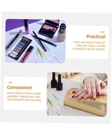 Beavorty 5 Sets Nail Pen Painting Pen Aluminum Carved - Buy Online on GoSupps.com