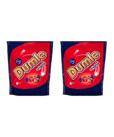 Fazer Fazer Dumle Original Soft Toffee Milk Chocolate 220g Bag (Pack of 2)