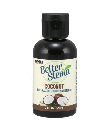 Now Foods Better Stevia Zero-Calorie Liquid Sweetener Coconut 2 fl oz (59 ml)