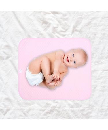 DOITOOL Portable Baby Changing Pad - Washable Cotton Waterproof Non-Slip Travel Diaper Bag in Pink Rose | Eco-Friendly Baby Essentials - Buy Online on GoSupps.com
