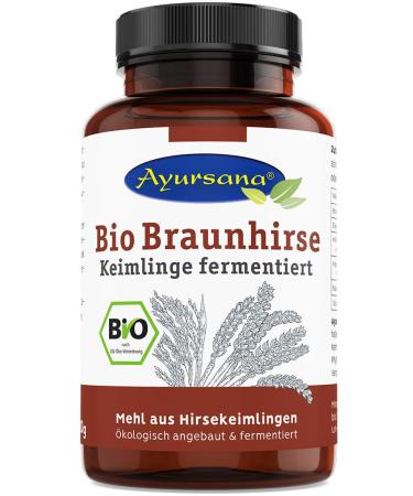Ayursana Organic brown millet sprouts fermented raw food ProEM.M 300 g