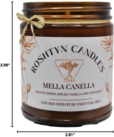 Apple Cinnamon Soy Candle 9 oz | Infused with Pure Essential Oils | International Shipping Available - Buy Online on GoSupps.com