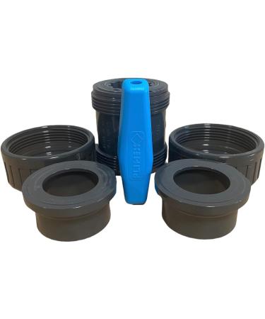 LionFlex PVC Ball Valve DN 50 mm | Adhesive Socket x Adhesive Socket | Buy Internationally Online - Buy Online on GoSupps.com