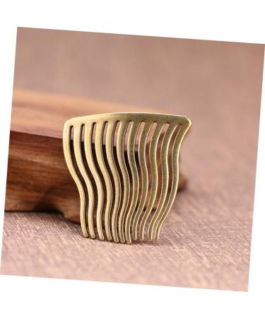 Didiseaon 1pc Hairpin Bride Hair Comb Wedding Headpiece for Bride Handmade Ornaments Hair Pin Combs Vintage Hair Comb Hair Barrettes Wedding Hair Banquet Simple Brass - Buy Online on GoSupps.com