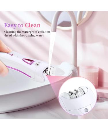 Facial Epilators for Women Facial Hair Remover with LED Light Mini Rechargeable Face Epilator Including Eyebrow Trimmer for Facial Armpit Bikini and Leg Cdk111403 - Buy Online on GoSupps.com