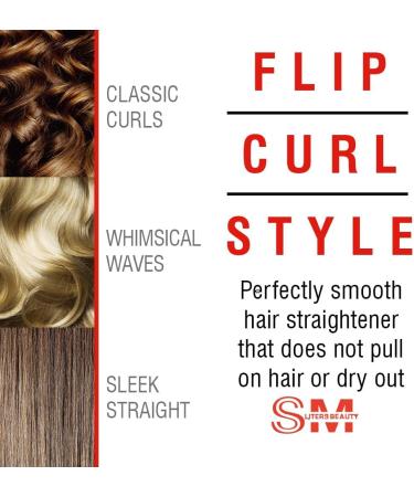 Professional 2 in 1 Hair Straightener & Curler - Titanium Flat Iron for Smooth Finish | Quick Heat Ceramic Floating Plates - Buy Online on GoSupps.com