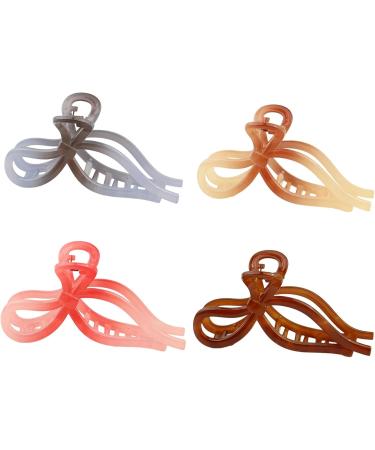 Delicate Hair Clamp Bowknot Accent Unique Acrylic Hair Slide Bowknot Hairpin Creative Hair Clips Quality Hair Grips for Women - Buy Online on GoSupps.com