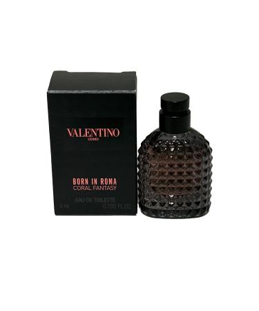 Valentino Uomo Born In Roma Coral Fantasy Eau De Toilette Men Mini 4 ml / 0.135 Fl Oz Coral Fantasy 0.14 Fl Oz (Pack of 1)