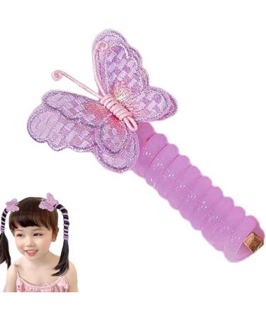 Telephone Cord Hair Tie Ponytail Hair Tie Ponytail Holders Hair Elastics Stylish Hair Tie Hair Bands For Trendy Hairstyles Purple - Buy Online on GoSupps.com