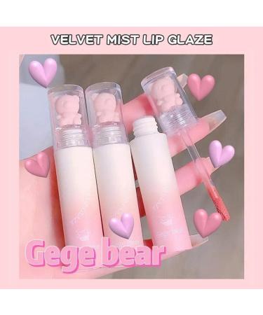 Bear Velvet Lipstick Cute Lip Glaze Pure Desire Casual Look Chestnut Lip Makeup Red-Brown New Lipstick Korean Mud - Buy Online on GoSupps.com