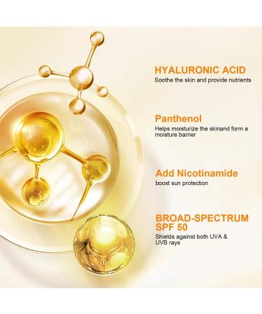 150ml Sunscreen Spf 50+ 150ml Sun Cream For High Sun Protection Invisible Fluid Suncream Very Water+Sweat Resistant Sunblock Brown Spot Reduction Face Sunscreen Sensitive Skin Sun Cream - Buy Online on GoSupps.com