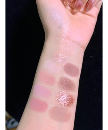 Lovelycat 9 Colors Glitter Eyeshadow Makeup Palette Matte High Pigmented Colorful Creamy Texture Eye Shadow Powder Natural Waterproof Long Lasting Eyeshadow Powder Cosmetics (Blue) - Buy Online on GoSupps.com