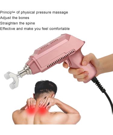 Electrical Spine Massage Device - Body Relaxation & Chiropractic Tool with 6 Interchangeable Heads (Rose Gold) - EU Shipping Available - Buy Online on GoSupps.com