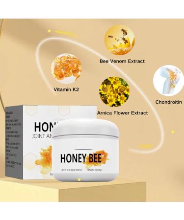 IZBEAUVO Honey Bee Joint and Bone Cream Muscle Pain Relief Bee Venom Cream Bee Venom Pain Cream Bee Venom Arthritis Pain Relief Joint Relief Cream for Soothing Relief for Joint Pain Muscle Pain - Buy Online on GoSupps.com
