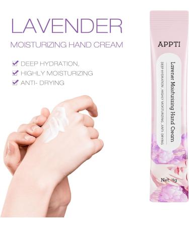APPTI Moisturizing Hand Cream Day Clean Hand Lotion Travel Size Hand Cream Daily Moisturizing Hand Cream For Dry Hands - Lavender Fragrance Pack of 20 - Buy Online on GoSupps.com