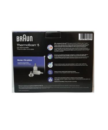 Braun Thermoscan 5 Ear Thermometer with 40 lens filters - Buy Online on GoSupps.com