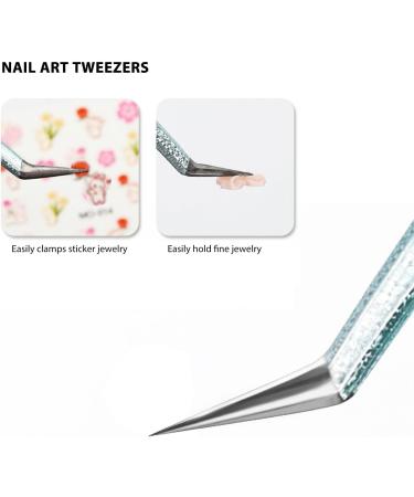 Fine Tip Tweezers Lightweight Wide Application Easy to Use Compact Multifunctional Tweezers for Beauty Salon - Buy Online on GoSupps.com
