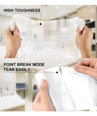 Clear 8 Gallon Garbage Bags 220 Count - Medium Trash Bags for Bathroom, Bedroom, Office - 30 Liter Bin Liners by FORID - Buy Online on GoSupps.com