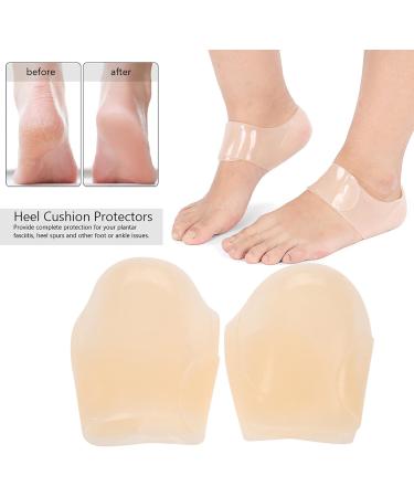 Silicone Heel Support for Plantar Fasciitis - Pain Relief & Protection for Men & Women | Heel Cushions & Achilles Tendon Inflammation Relief - Buy Online on GoSupps.com