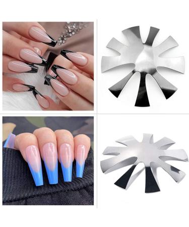 Professional Nail Cutter Kit - 9 Sizes for Acrylic Tips & Easy French Smile Cut | V Shape Edge Trimmer - Buy Online on GoSupps.com