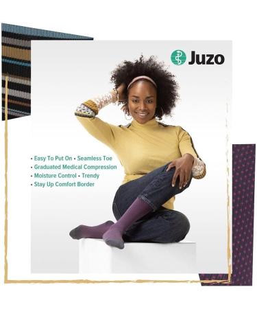 Juzo Power Vibe Premium Compression Socks 15-20 mmHg for Men & Women - Cool Dot Small - International Shipping Available - Buy Online on GoSupps.com