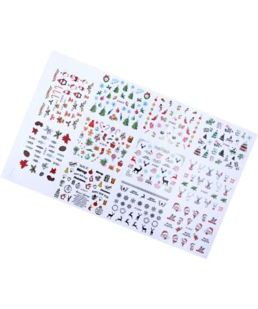 Christmas Nail Stickers Self-adhesive Christmas Stickers Nail Art Decal DIY Manicure Decorations 1Set - Buy Online on GoSupps.com