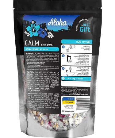 Aloha Bath Soak Calm | Soothing Hawai i Ingredients for Relaxation - Enjoy the Essence of Hawai i at Home - Buy Online on GoSupps.com