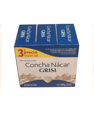 CLEAN STIMULATE NO SPOT SKIN WITH A 3 PACK GRISI MOTHER PEARL SOAP CONCHA NACAR