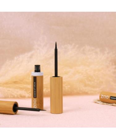 Zao Eyeliner Pen 066 - Intense Black Refillable & Organic | Vegan & 100% Natural - Shop Internationally Now! - Buy Online on GoSupps.com