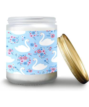 Orange Lemon Scented Candles - Aromatherapy Jar Candles Gift Set for Women | 7 oz Long-Lasting Candle | Perfect Birthday Gifts with Cute Swan & Flowers - Buy Online on GoSupps.com