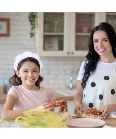 Women's Spa Headbands 4 Pack - Sponge Terry Towel Fabric Hairband Set for Skincare, Makeup, and Shower - Pink Blue White Black - Buy Online on GoSupps.com