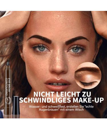 Wuiil Waterproof Eyebrow Pencil - Perfect for Beginners & Professionals | Effortless Dark Brown Brows | Ideal for Welding Festivals - Buy Online on GoSupps.com