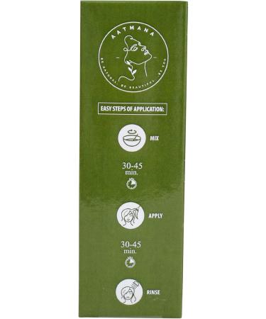 AATMANA Henna Powder (Lawsonia Inermis) Natural Looking Glossy Hair | Strengthens & Repairs Damage Hair| Men and Women Natural Hair Color - 100g - Buy Online on GoSupps.com