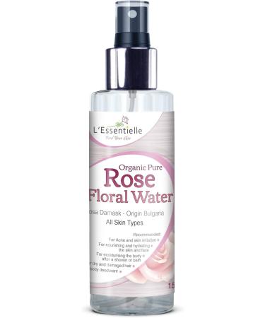 Organic Rose Water 100% Pure Natural Alcohol Free Hydrosol Face & Skin Toner with Storage Gift Box - Buy Online on GoSupps.com