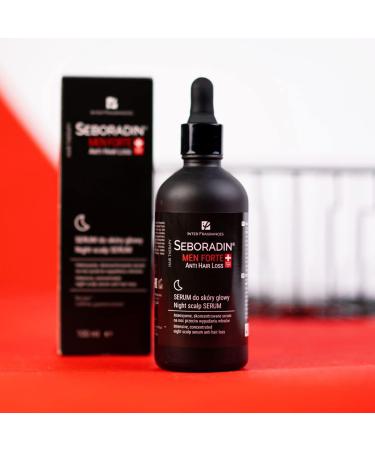 SEBORADIN FORTE Hair Loss Serum for Men Hair Care for Men Hair Growth Serum for Night Caffeine Guarana Vitamins Baldness Remedy 100 ml - Buy Online on GoSupps.com