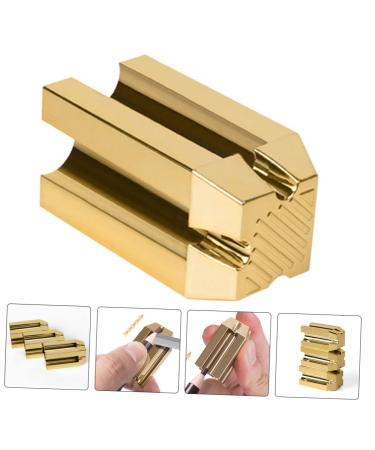 Healeved Eyebrow Pencil Sharpener - Precision Shaper for Makeup - Golden 4x2cm Cosmetic Tool - Buy Online on GoSupps.com