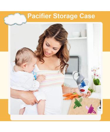 Shop Pingen Baby Pacifier Box BPA-Free Pacifier Holder Kit for Travel | 2PCs Pacifier Container - Buy Online on GoSupps.com